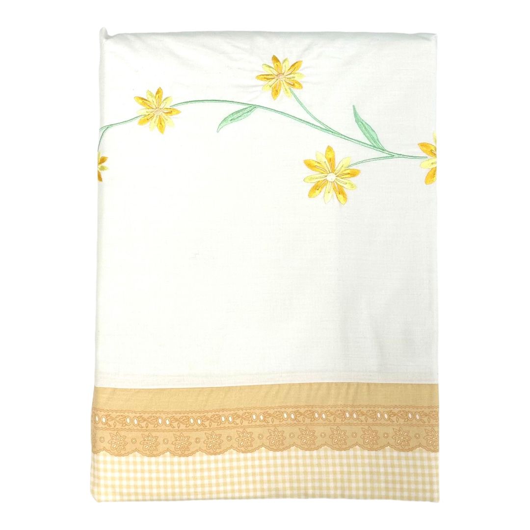 Embroidered Flower Quilt Cover Set 