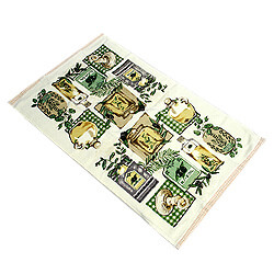 Waffle Terry Printed Velour Tea Towel
