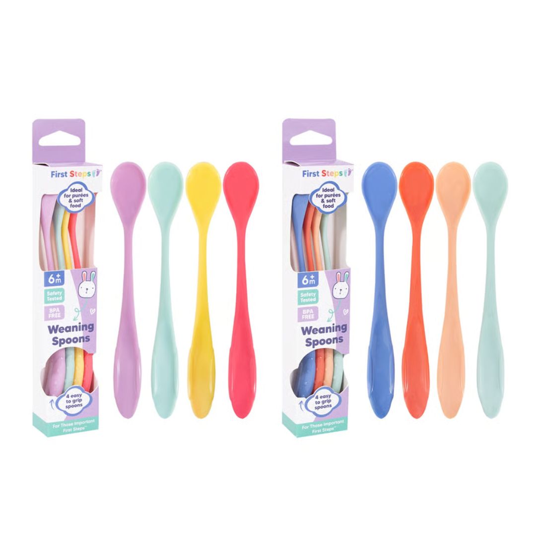 First Steps 4 Long Handle Weaning Spoons