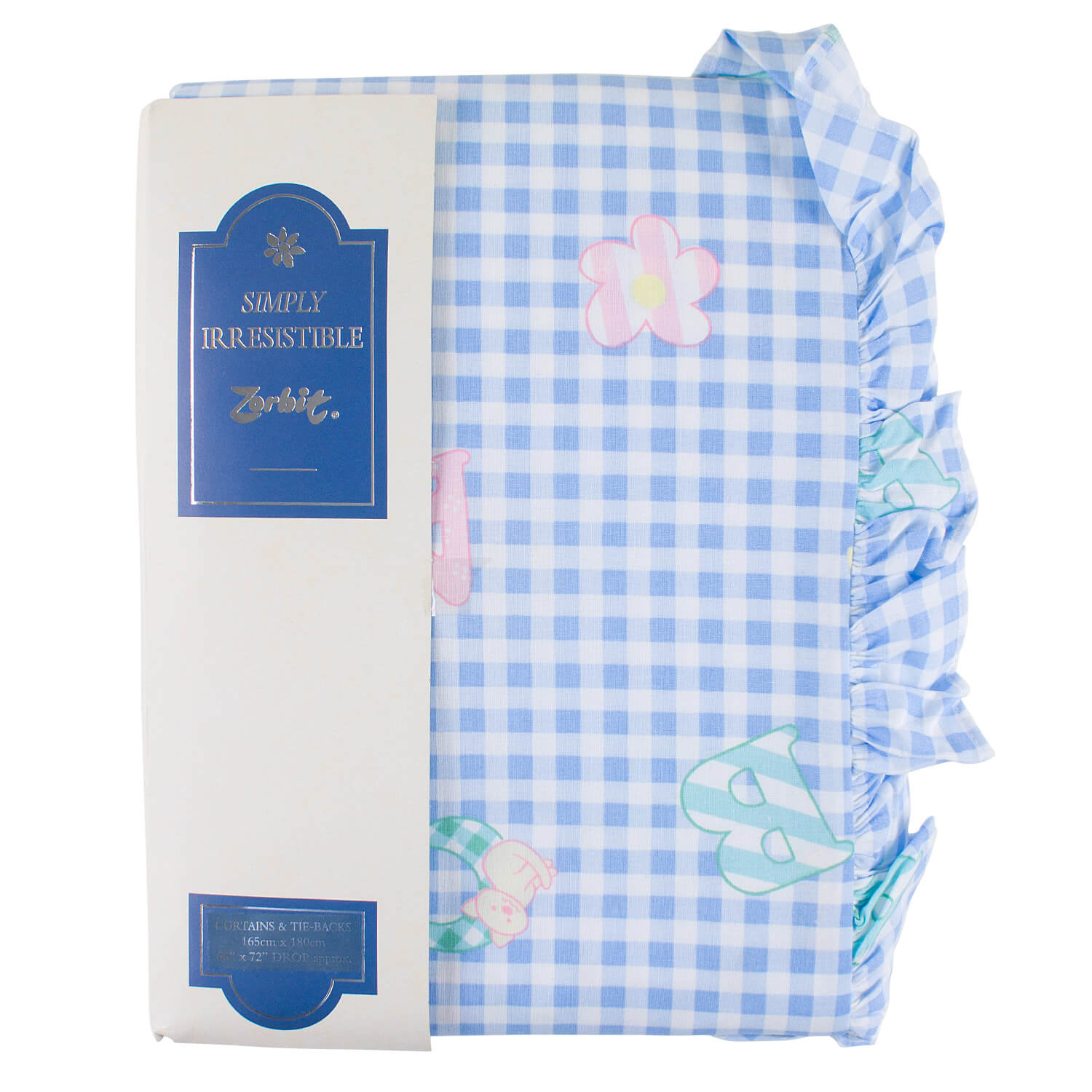 Zorbit Frilled Curtains & Tie