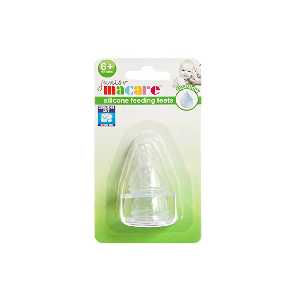 Junior Macare Natural Feed Silicone Pack of 2 Teats