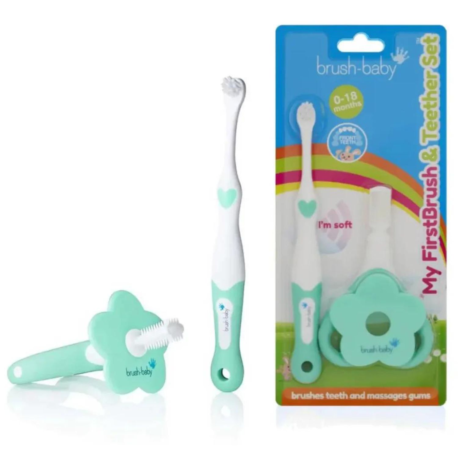 Brush-Baby FirstBrush & Teether Set