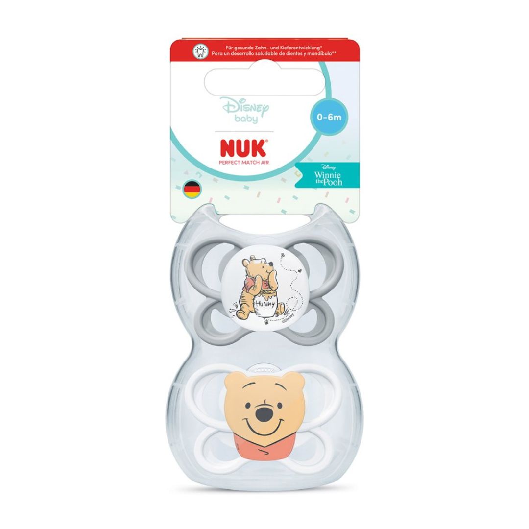 NUK Perfect Match Air Baby Dummies | 0-6 Months |2 Count