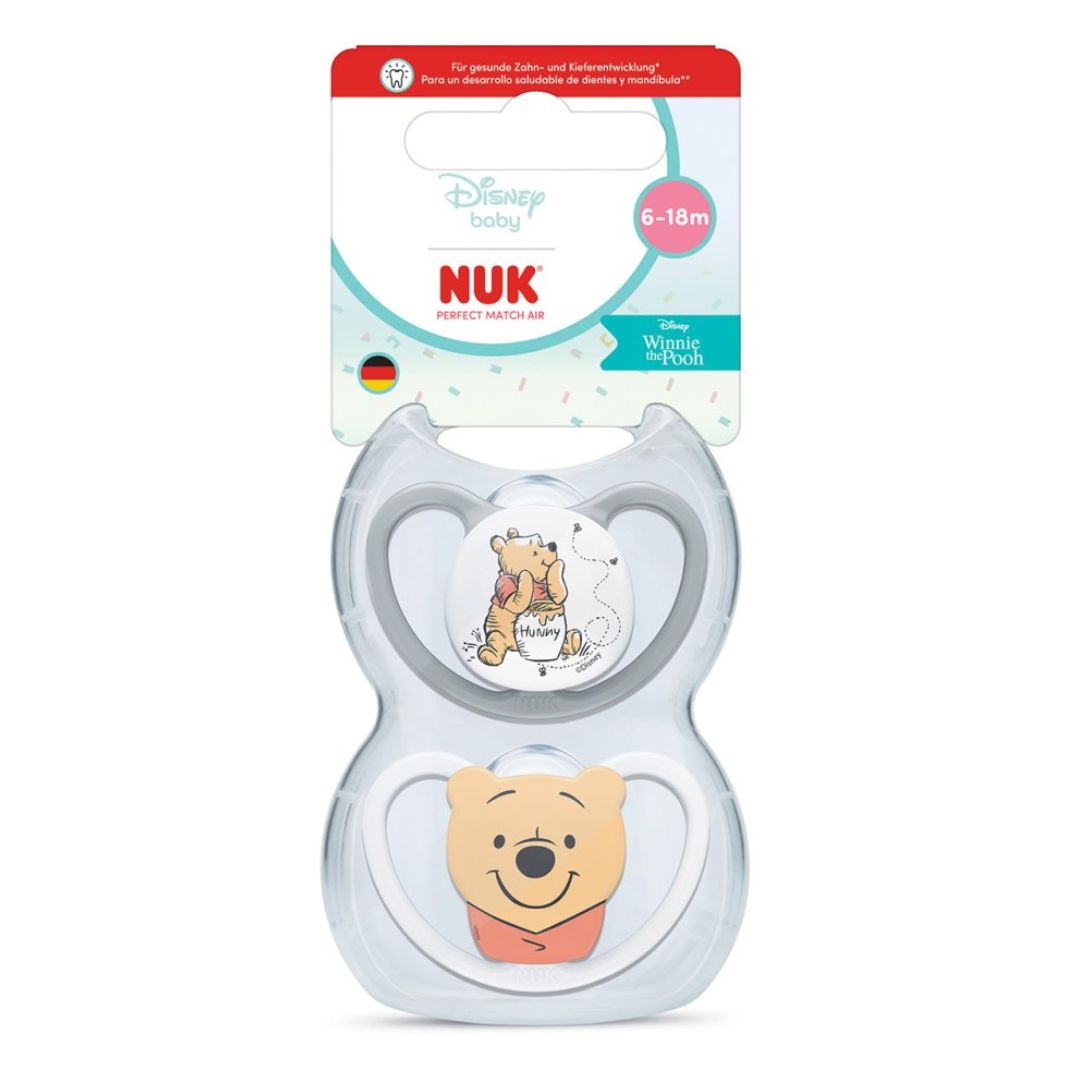 NUK Perfect Match Air Baby Dummies 6–18 Months –(2 Pack)