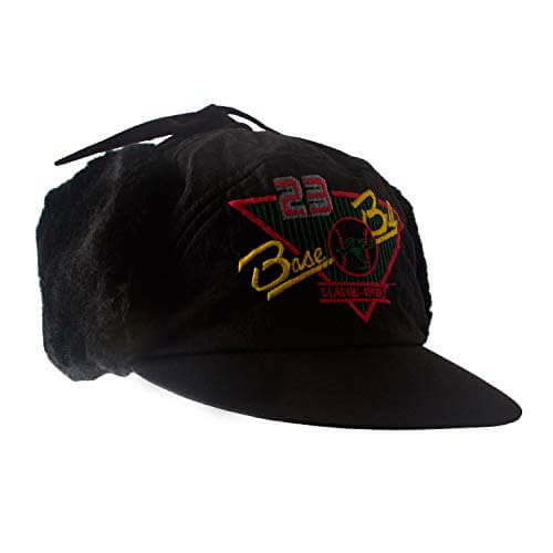 Child Black Taslon Fur Trapper Hat