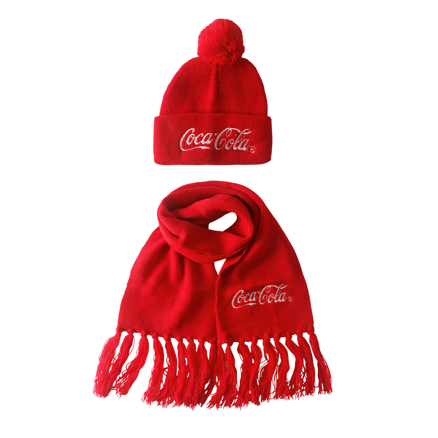 Child Coca Cola Hat and Scarf Set