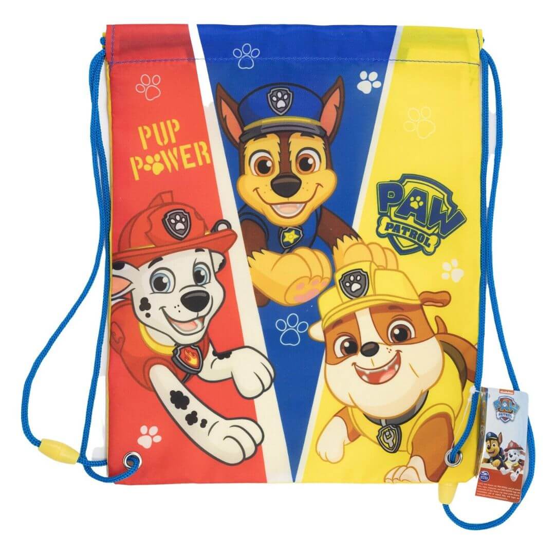 STOR Paw Patrol Drawstring Lunch Bag