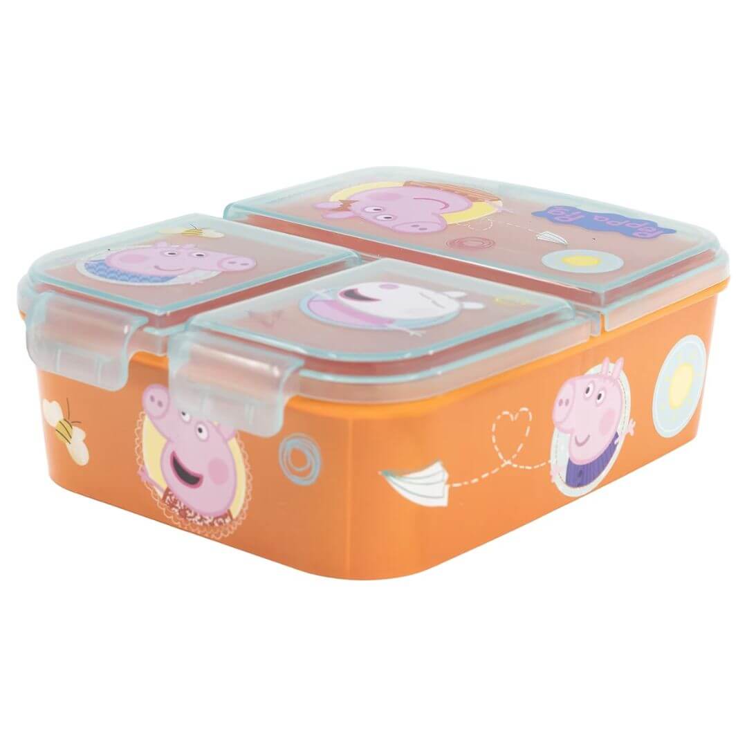 STOR Peppa Pig Multi Compartment Sandwich Box 