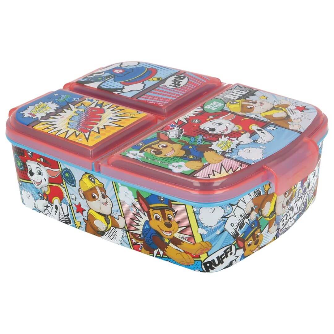 STOR Paw Patrol Multi Compartment Sandwich Box Comic