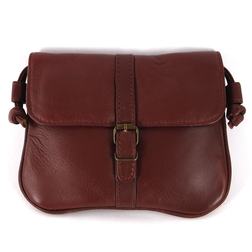 Le Sabbi Waxed Leather Disco Bag