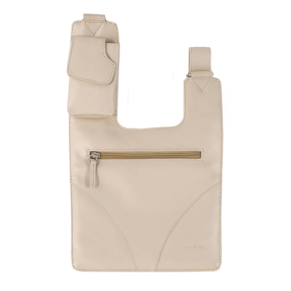Le Sabbi Waxy Leather Body Bag