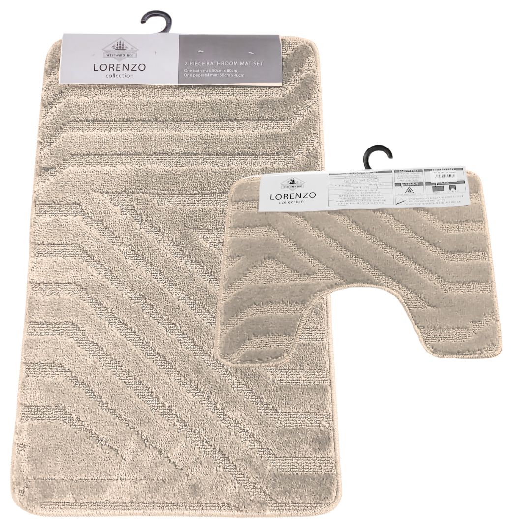 Westward Ho! Lorenzo 2 Piece Bath Mat Set