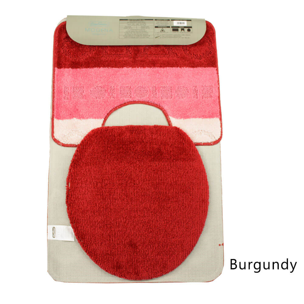 Jimmy Shadow Modena Collection 3 Piece Multi Bath Mat Set