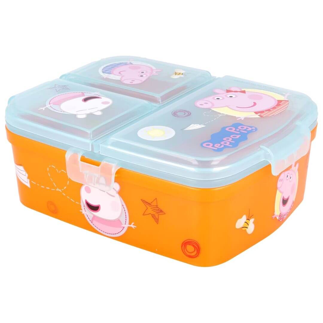 STOR Peppa Pig XL Multi Compartment Sandwich Box