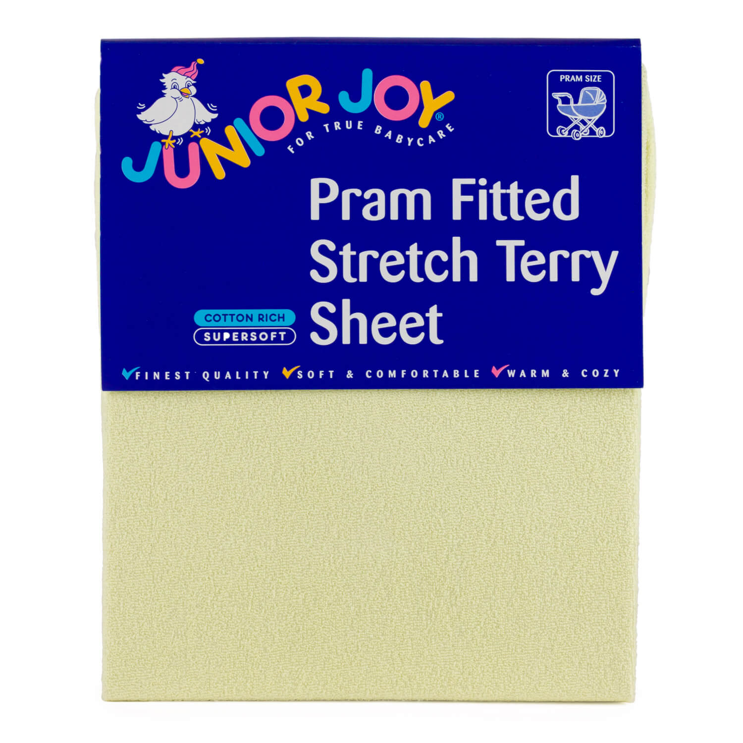 Junior Joy Pram Fitted Stretch Terry Sheet
