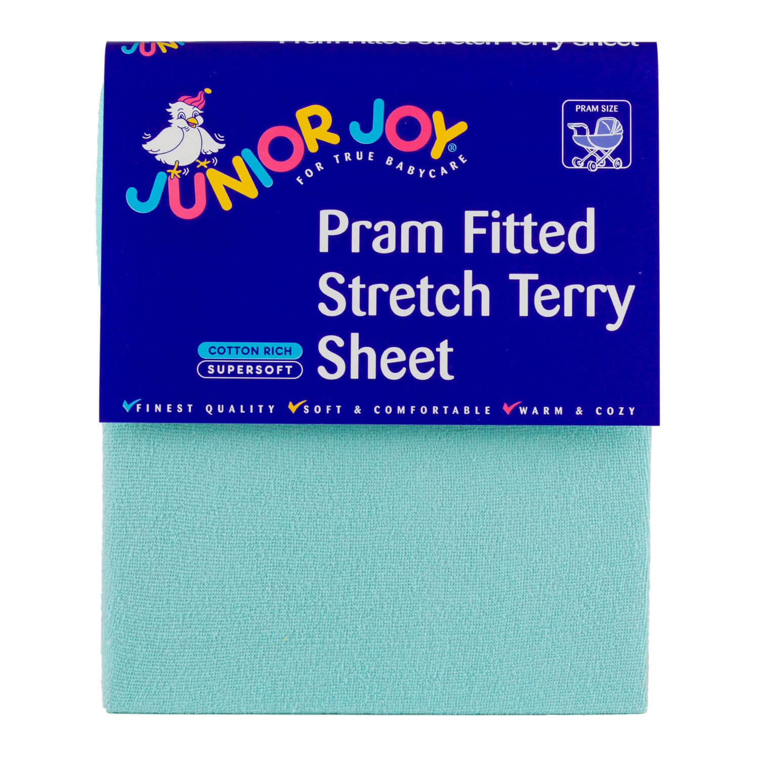 Junior Joy Pram Fitted Stretch Terry Sheet