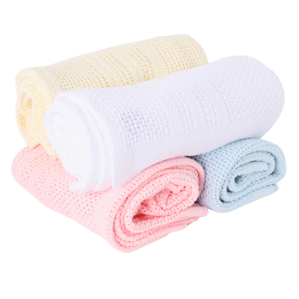 Junior Joy Pram Cotton Cellular Blanket