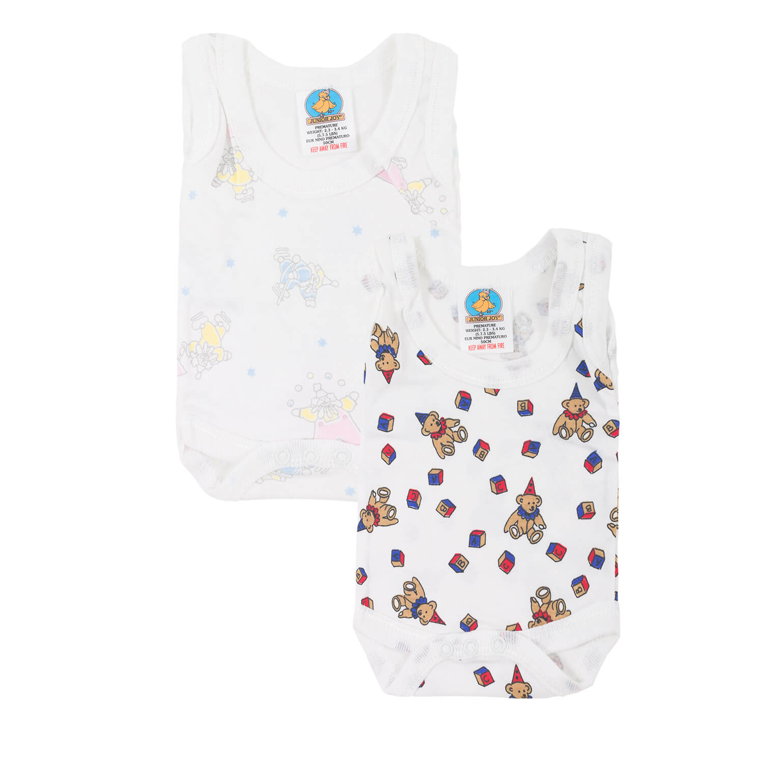 Junior Joy Vest Bodysuits - Printed