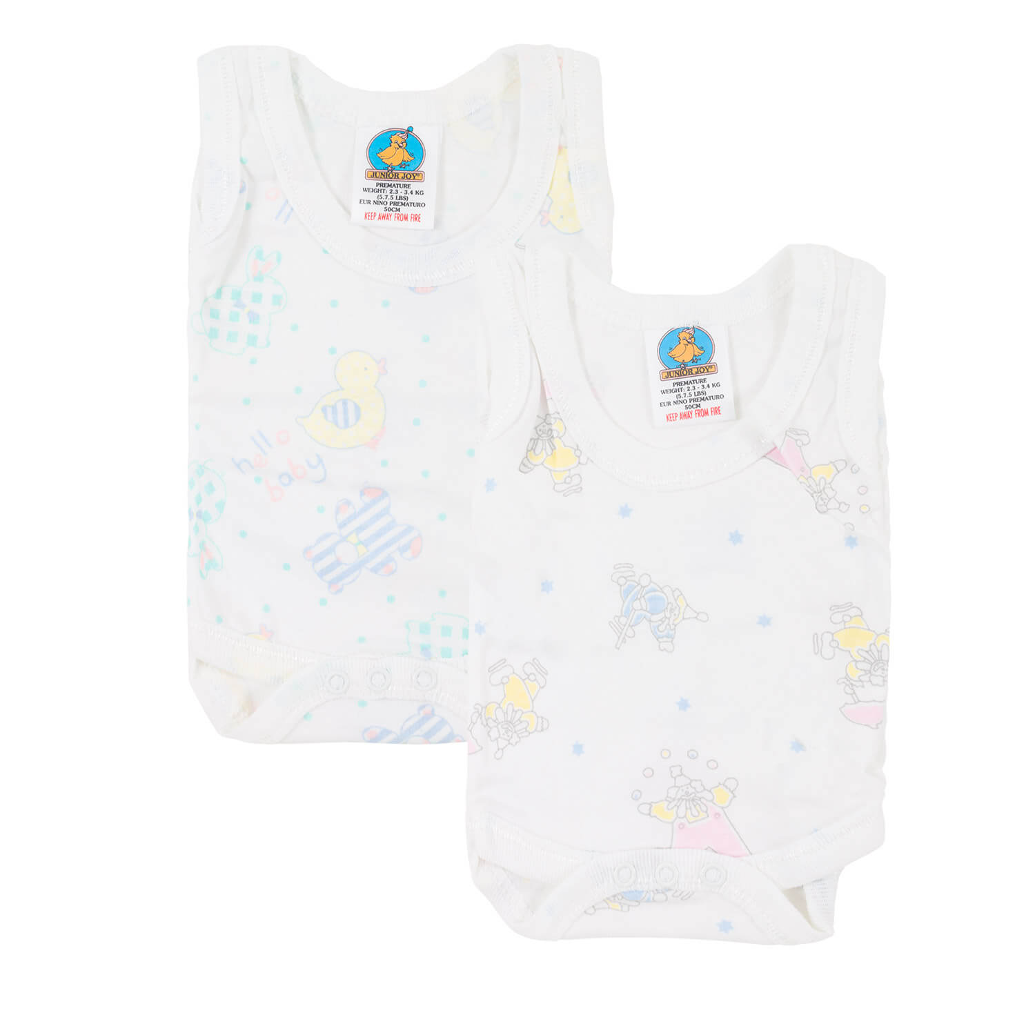 Junior Joy Vest Bodysuits - Printed