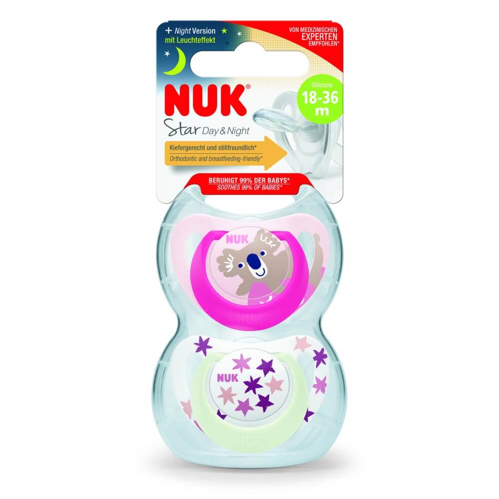 Nuk Star Day Night Soother 18-36m