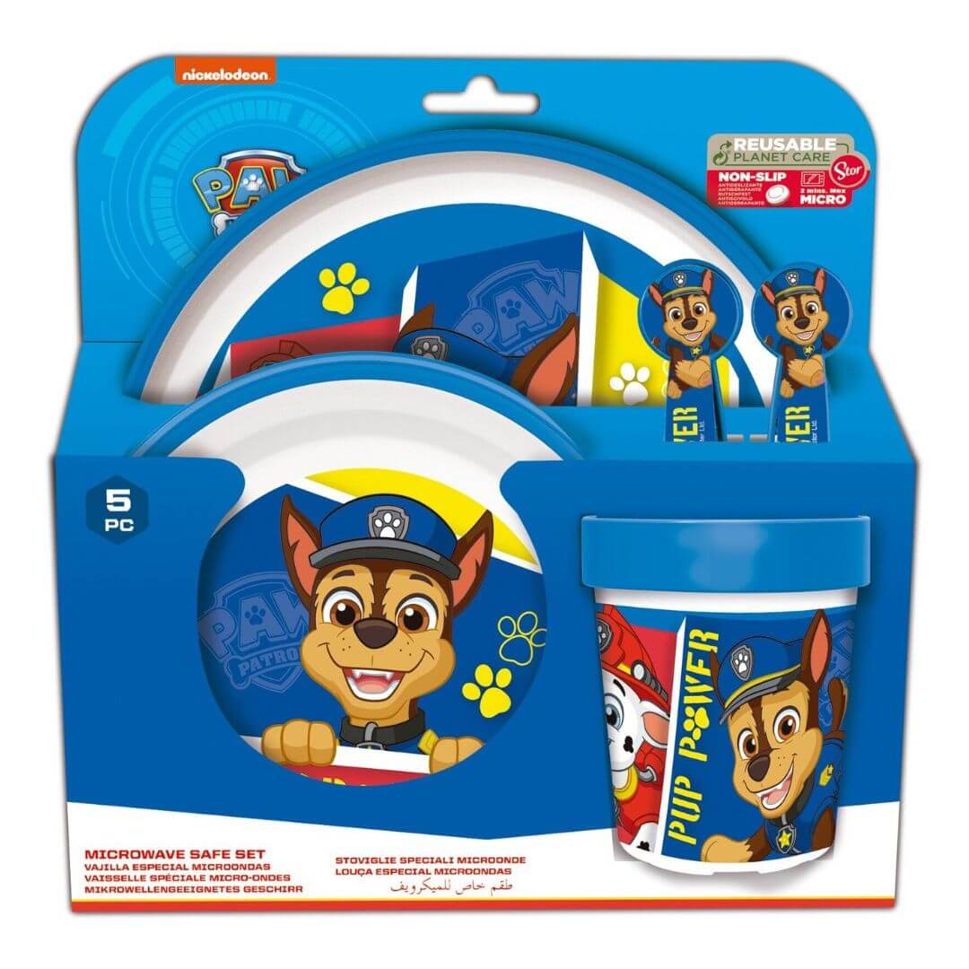 STOR Paw Patrol Non Slip 5 Piece Premium Set