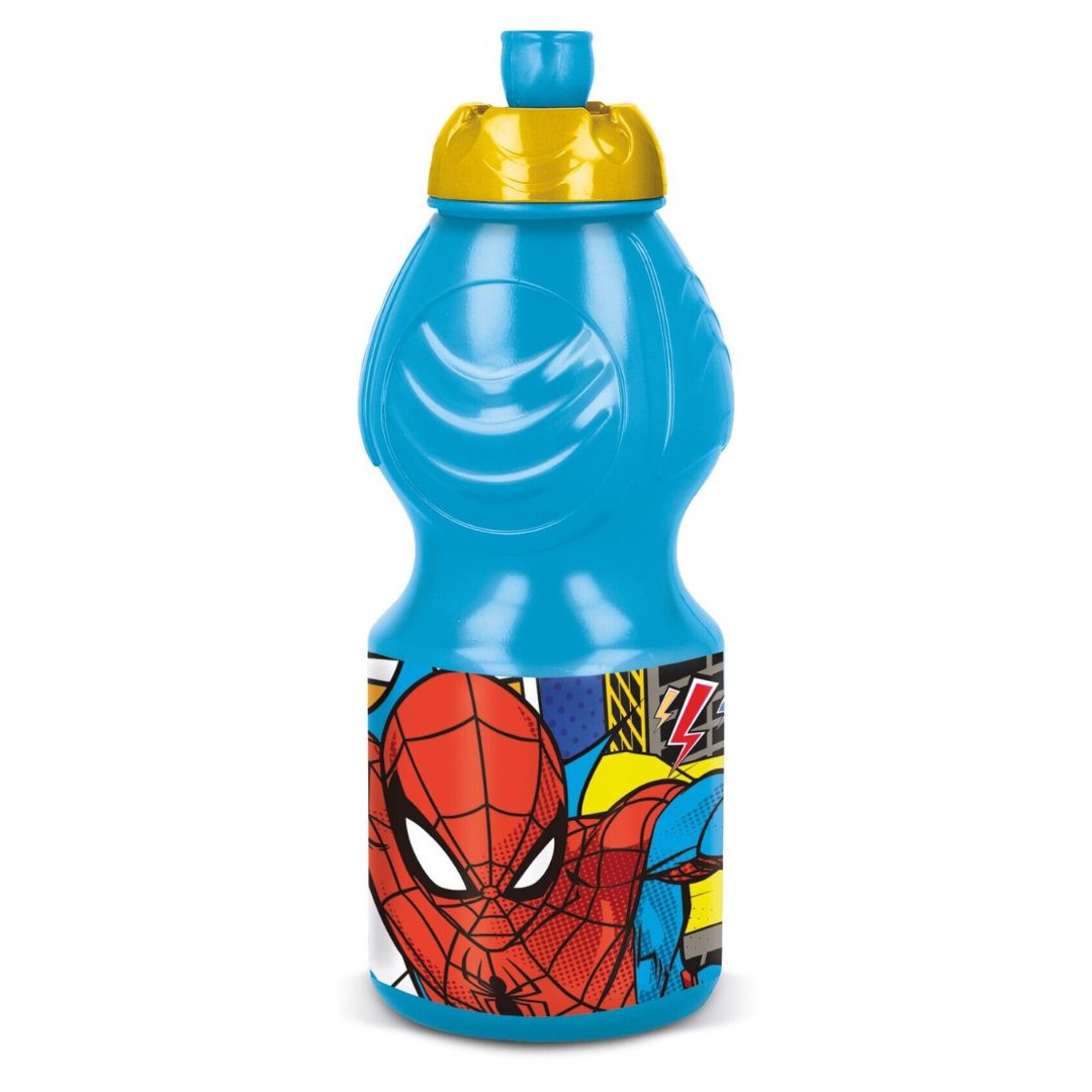 STOR Spiderman Sport Bottle 400ml Midnight Flyer