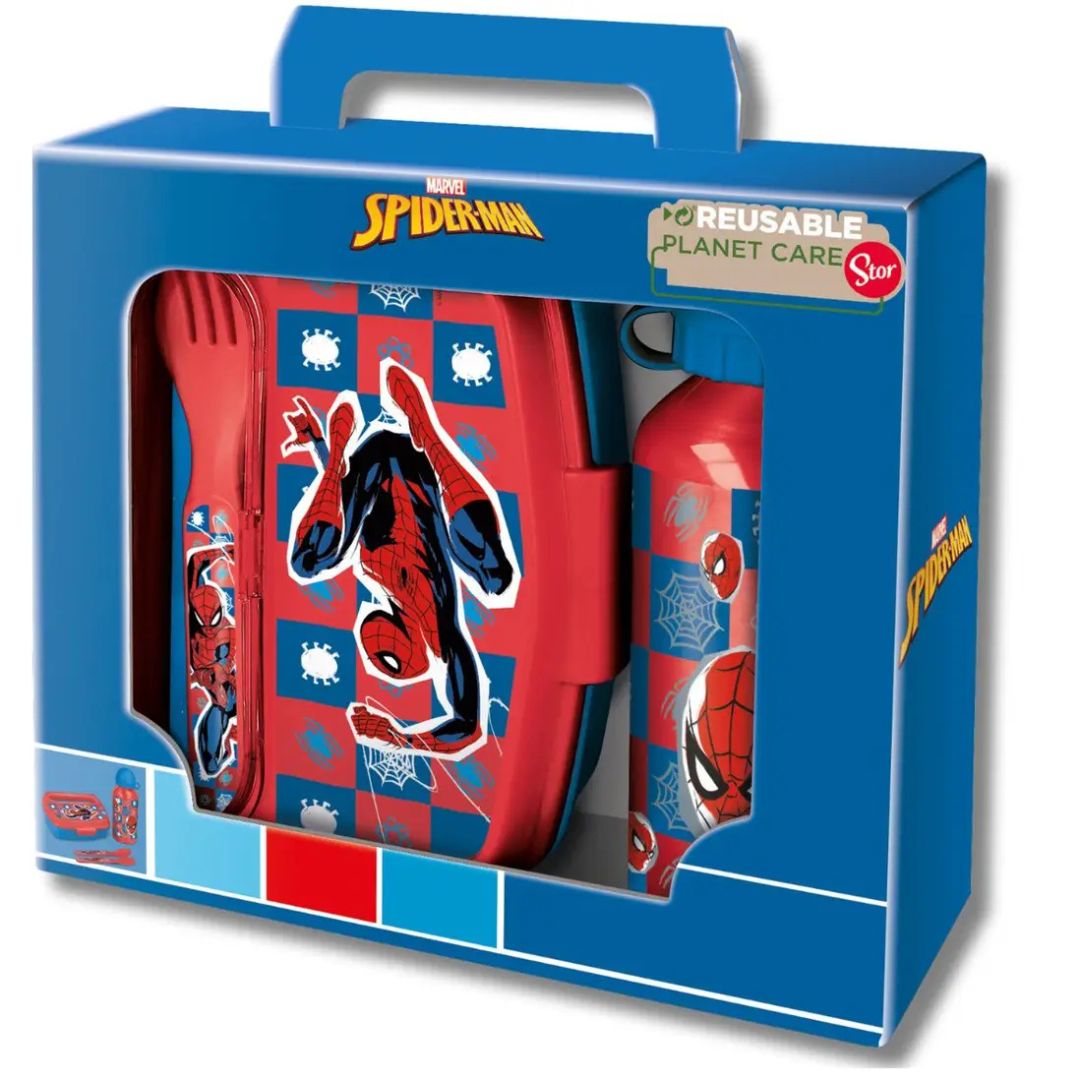 Stor Spiderman Midnight Flyer 4 Piece Back To School Set