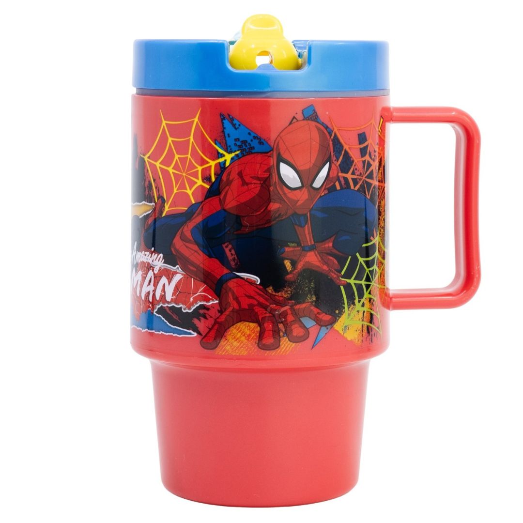Stor Spiderman Dimension Drop Safe Silicone Straw Tumbler 370ml