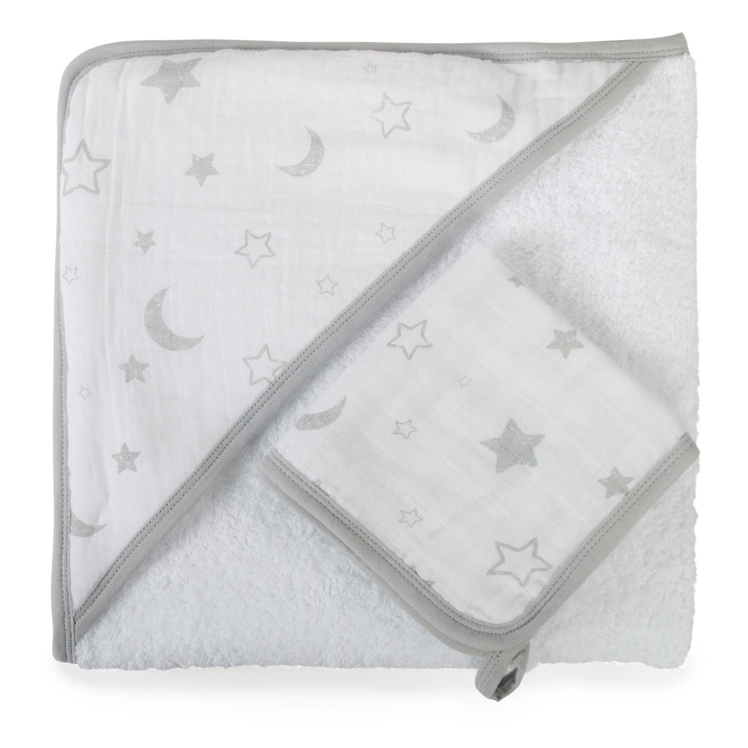 Petite Piccolo Hooded Towel & Washcloth Set