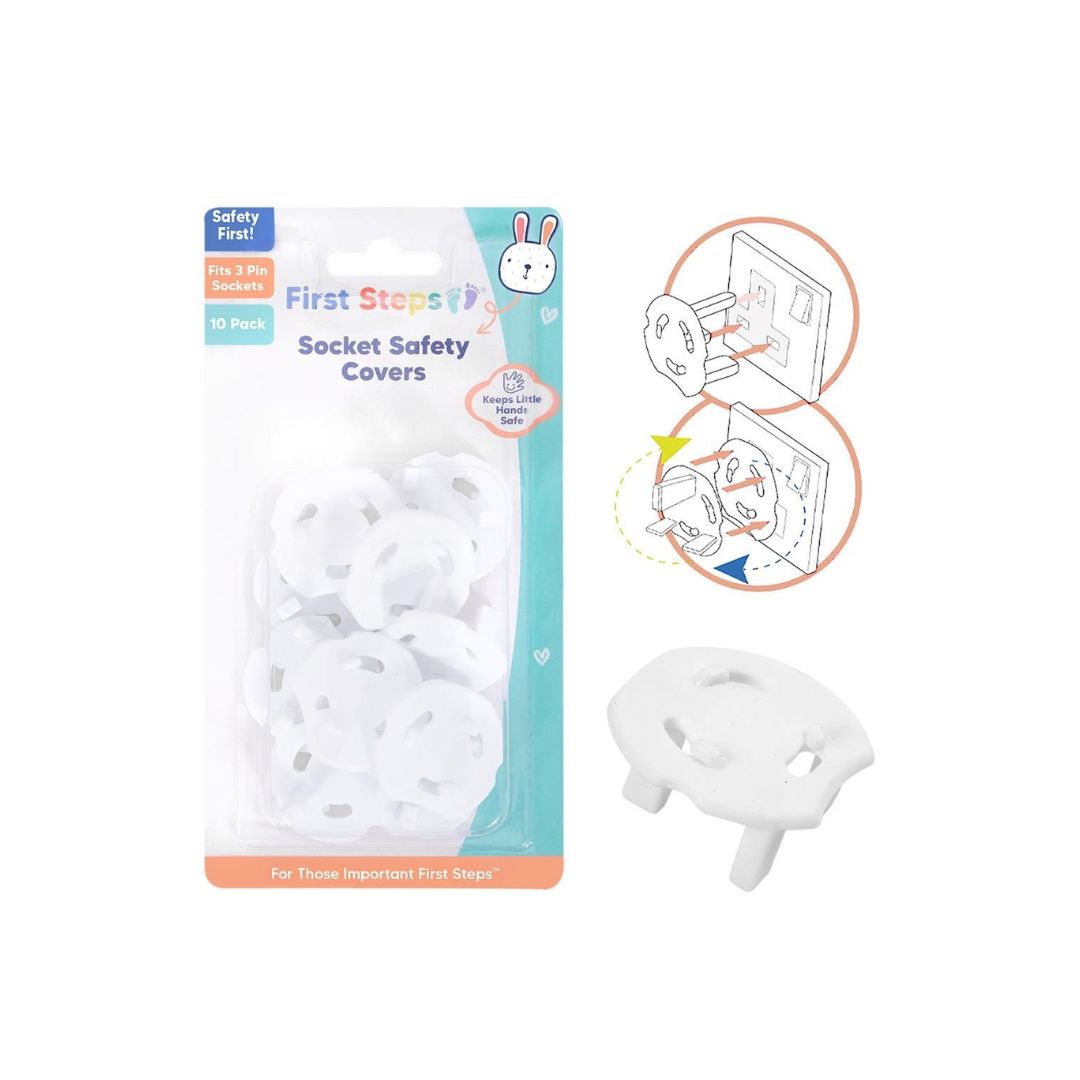 First Steps Socket Safety Covers - Pack of 10