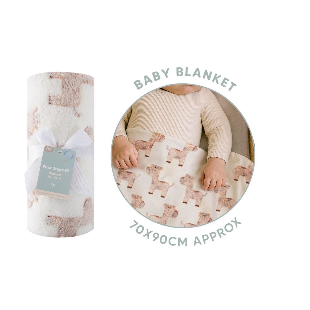 Hugs & Kisses Baby Giraffe Blanket