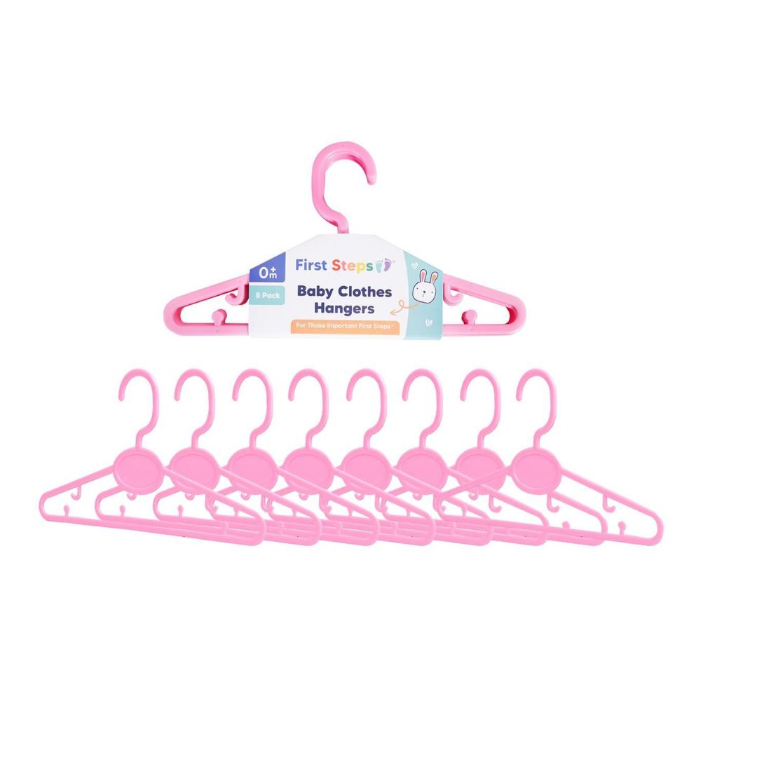 First Steps Baby Clothes Hangers - Pack of 8