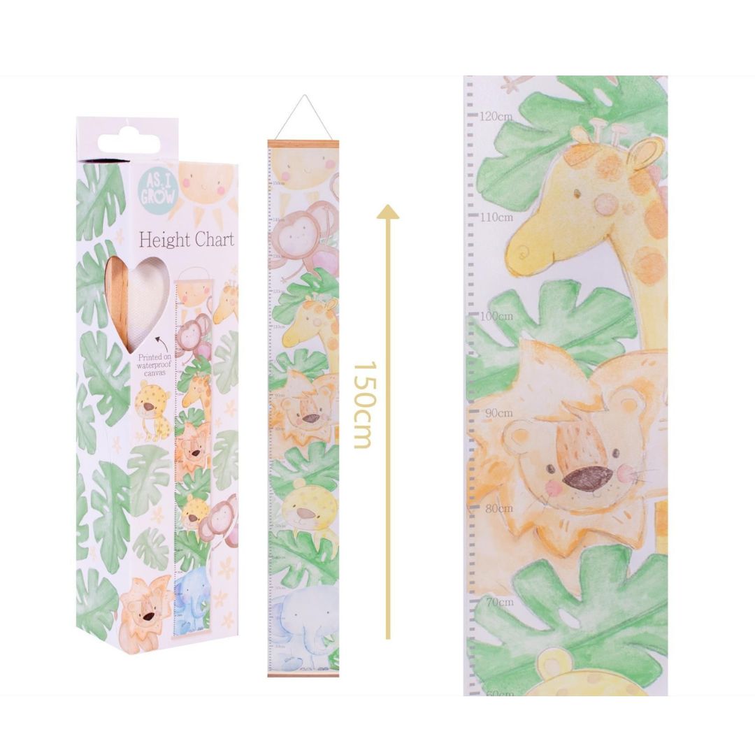 Hugs & Kisses As I Grow Jungle Animals Height Chart