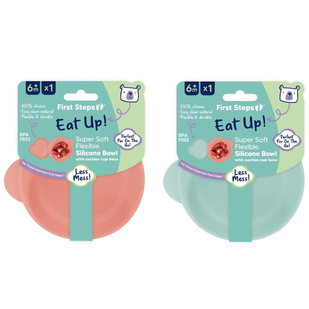 First Steps Food Storage Pots With Spoon - Pack of 2