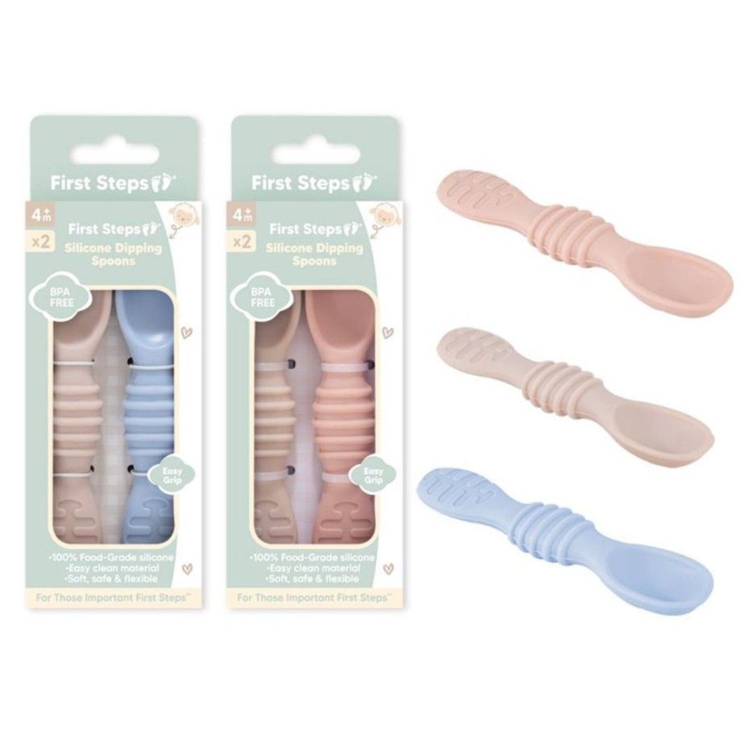 First Steps On The Farm Silicone Spoons - Pack of 2