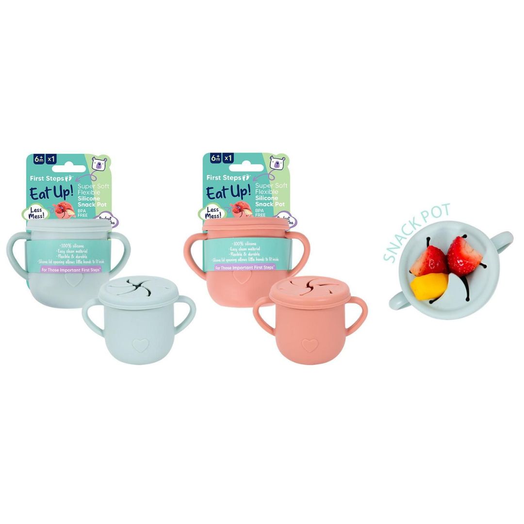 First Steps Silicone Snack Cup 150ml - 2 Assorted Colours
