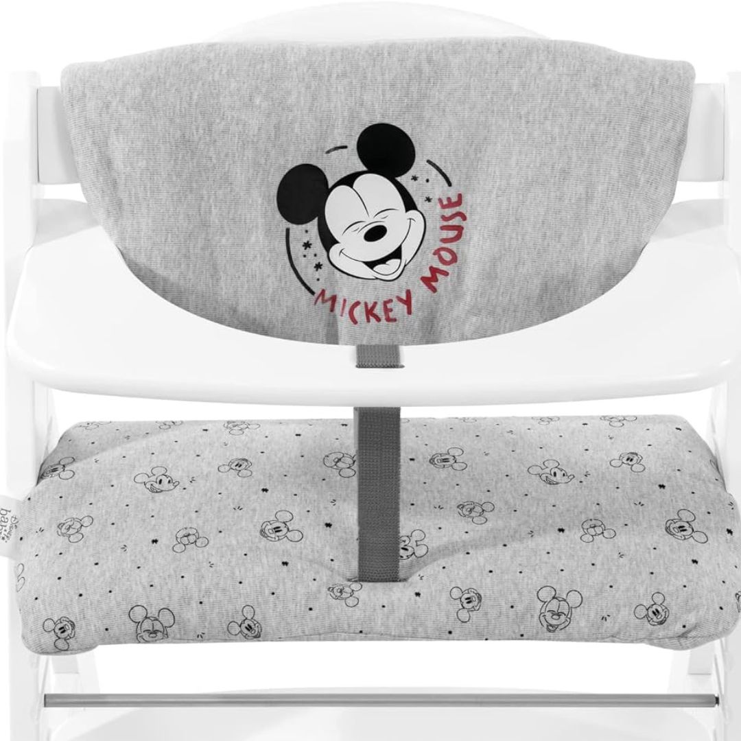 Hauck Alpha Highchair Pad Deluxe - Mickey Mouse Grey