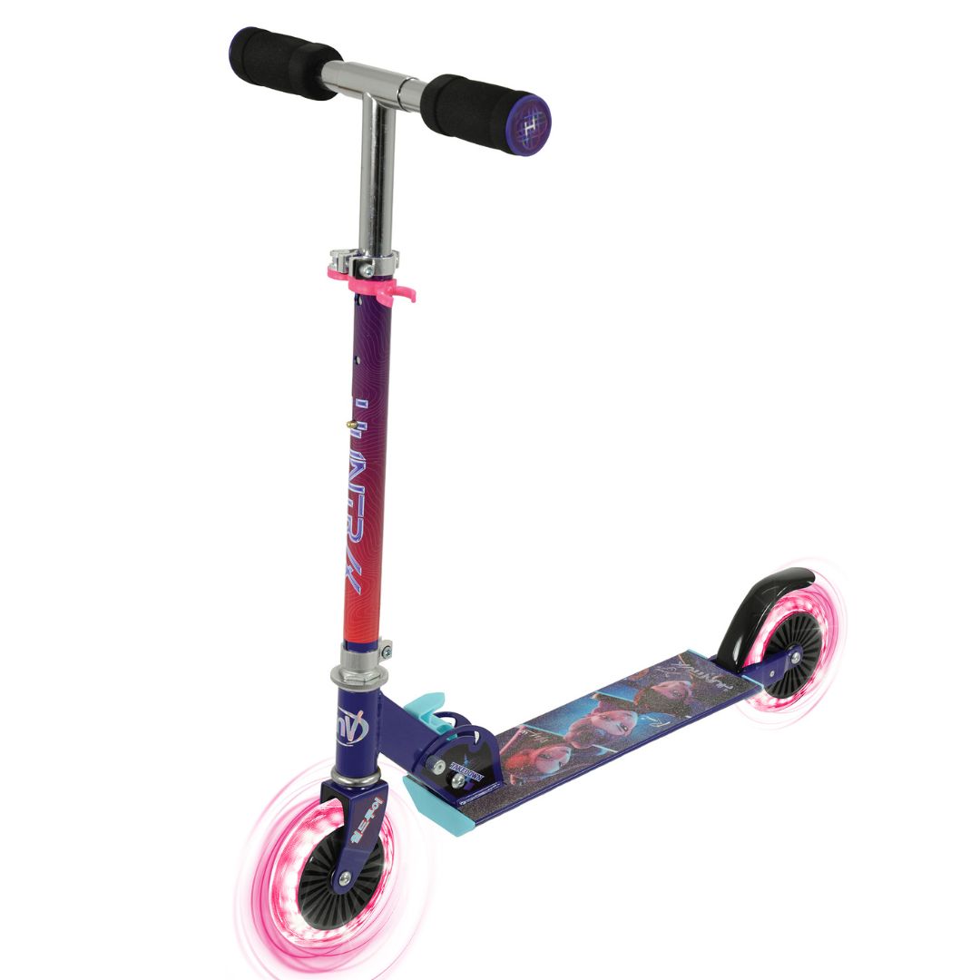 KPop Demon Folding Inline Scooter with Light Up Wheels