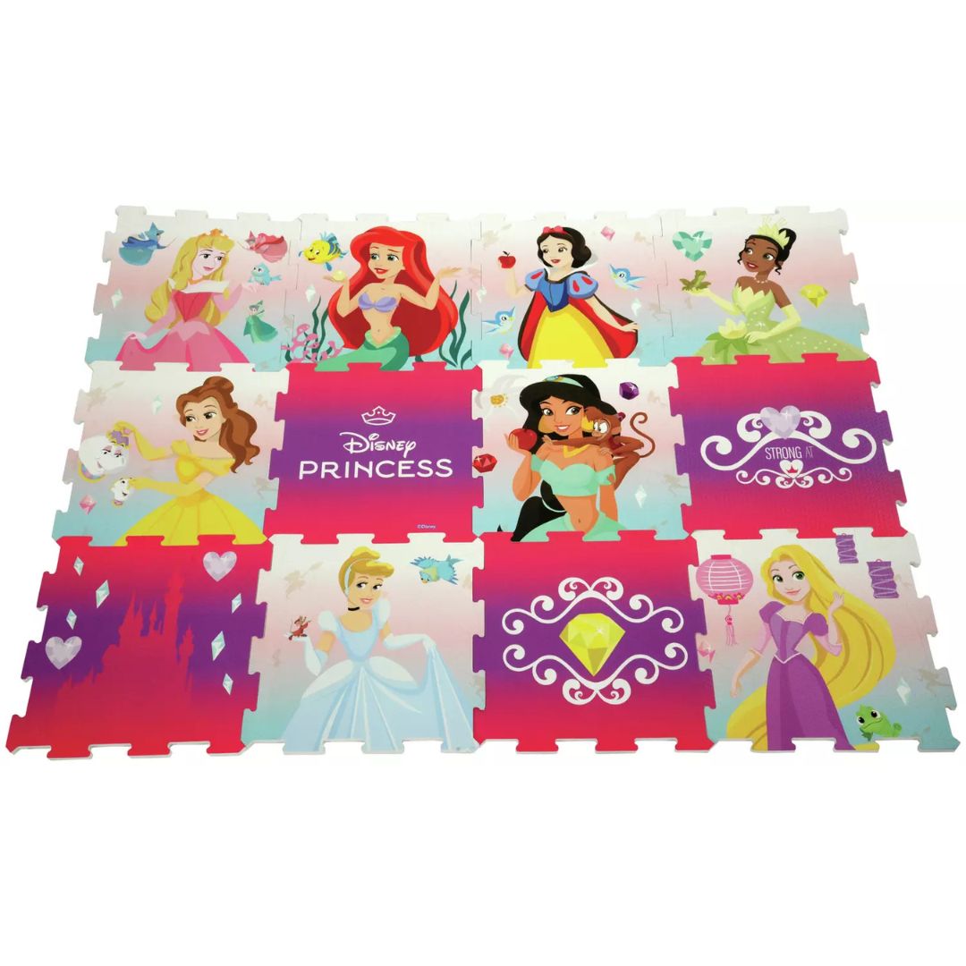 Disney Princess 12-Piece EVA Foam Interlocking Play Mat 