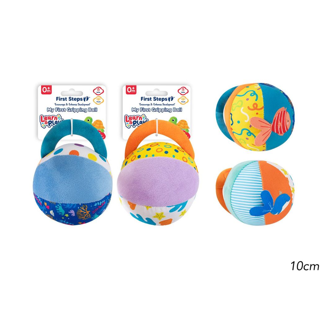 First Steps Learn & Play First Grip Ball - 2 Assorted Designs