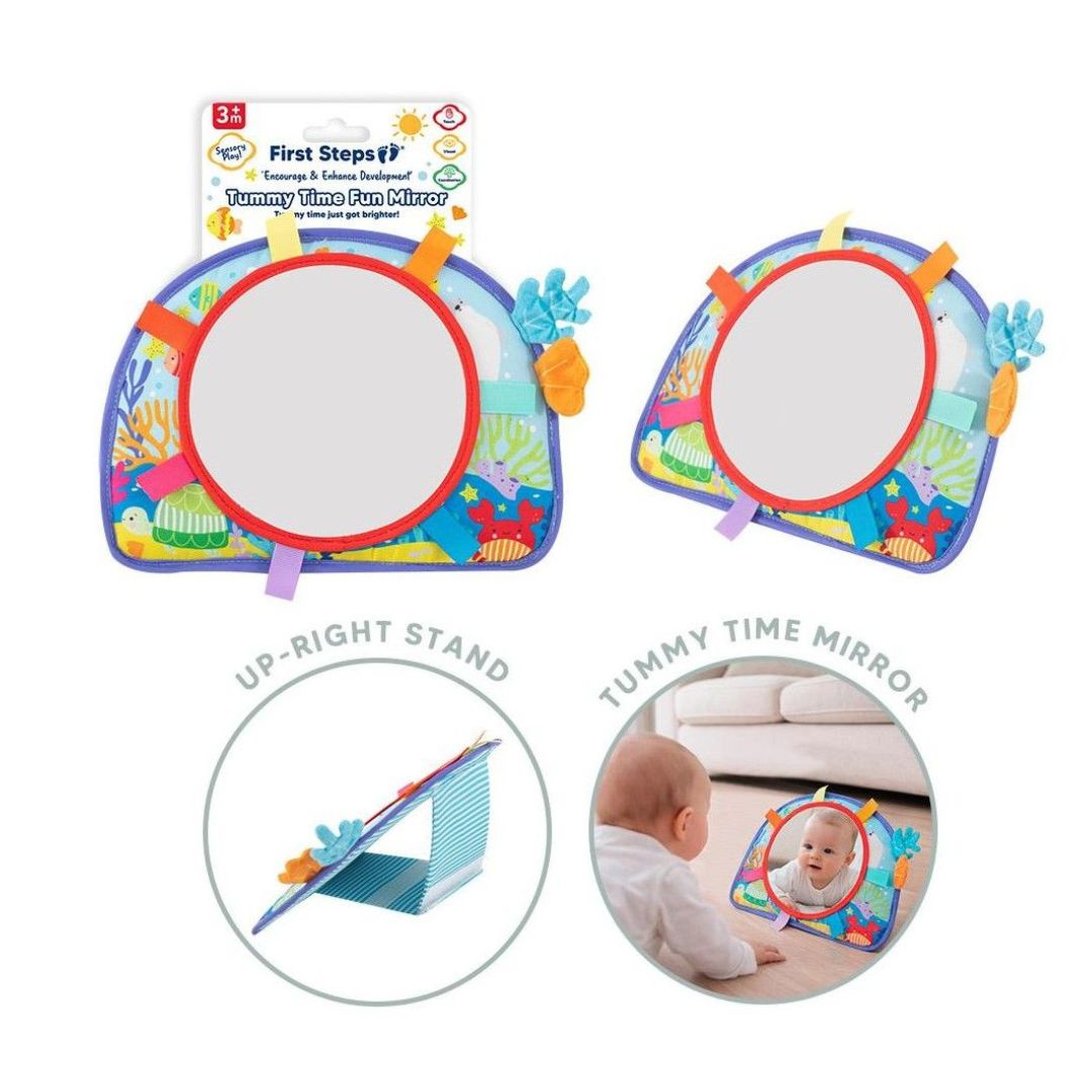 First Steps Sensory Tummy Time Mirror Toy