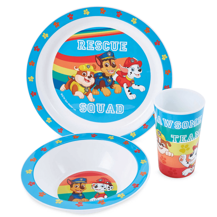 Polar Gear Paw Patrol Rescue 3 Piece PP Tableware Set