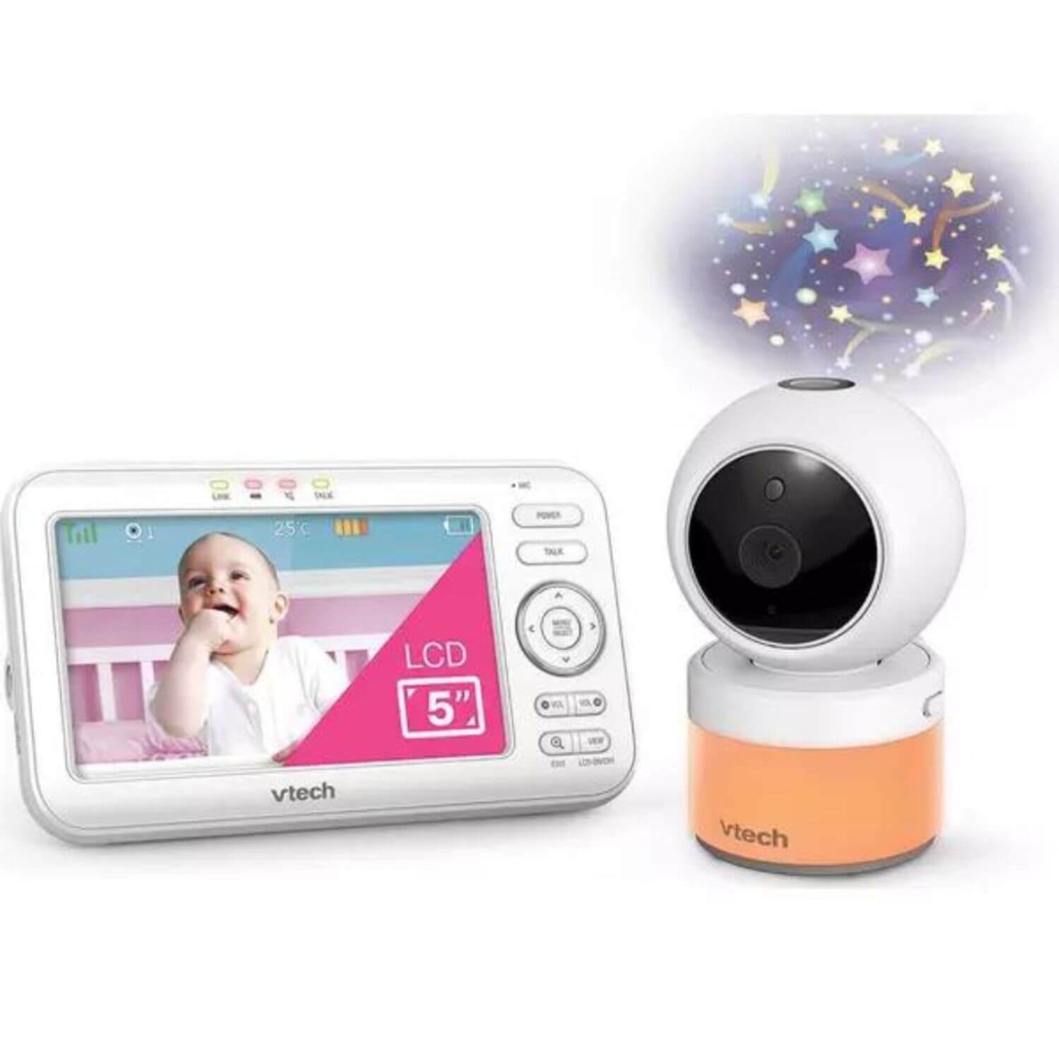 Vtech 5 Inch Night Show Projection Video Baby Monitor