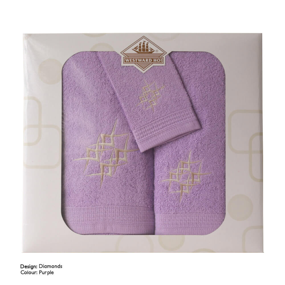 Westward Ho! 3 Piece Embroidered Towel Set