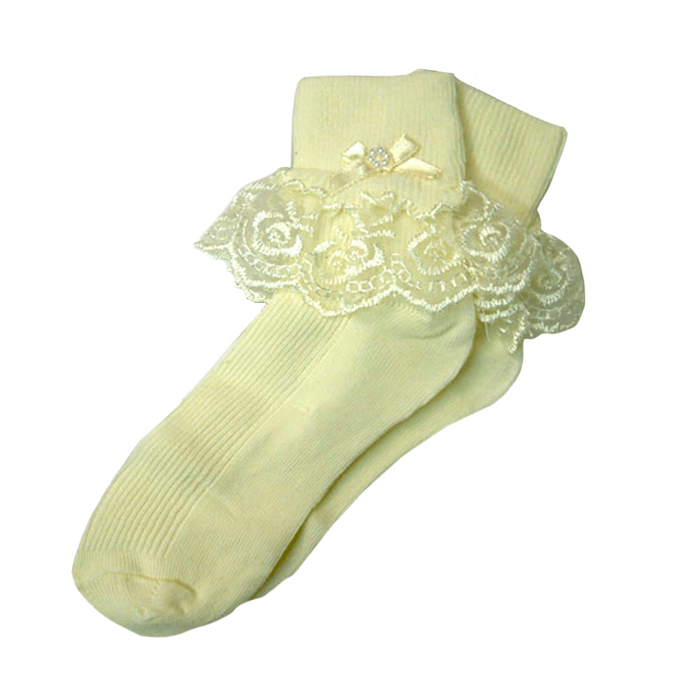 Girl Bow & Lace Socks