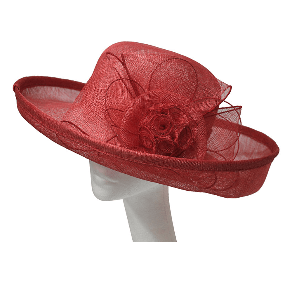Sinamay Ladies Hat with Classic Flower